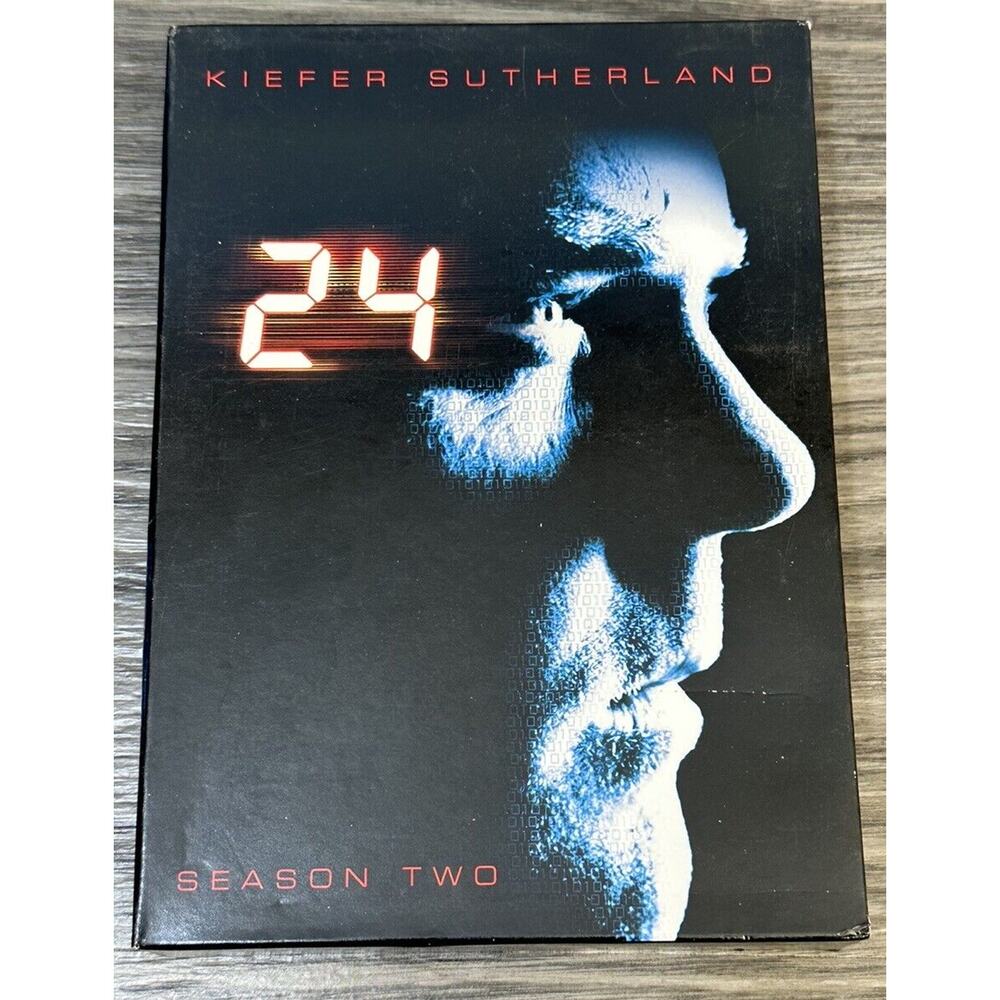 24: Season Two (DVD, 2002) Drama, Kiefer Sutherland, Sarah Clarke, W/ Slipcover